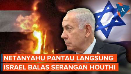 Momen Netanyahu Pantau Langsung Serangan Balasan Israel ke Houthi Yaman