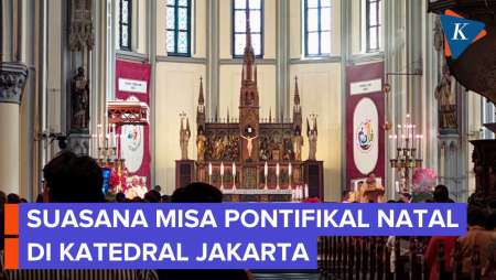 Dipimpin Kardinal Suharyo, Begini Suasana Misa Pontifikal Natal Di Gereja Katedral