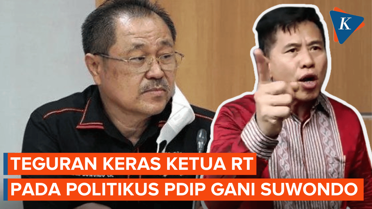 Teguran Keras Ketua RT untuk Politikus PDI-P Gani Suwondo