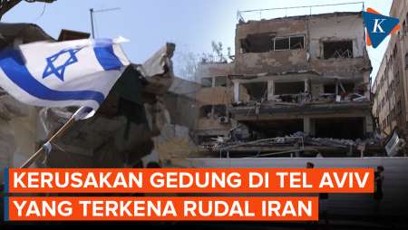 Penampakan Gedung-gedung di Tel Aviv yang Terkena Serangan Rudal Iran