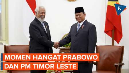 Momen Mesra Presiden Prabowo dan PM Timor Leste Xanana Gusmao