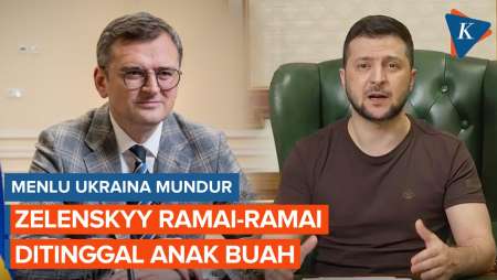 Menlu Ukraina Mundur, Zelenskyy Satu Per Satu Ditinggal Anak Buahnya