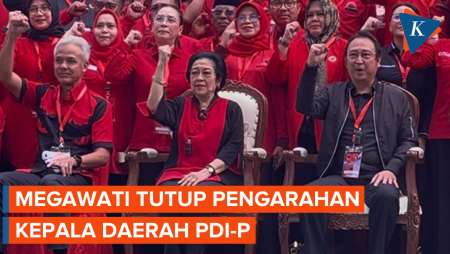 Megawati Diapit Ganjar-Prananda, Bersama Kader PDI-P Pekikkan 