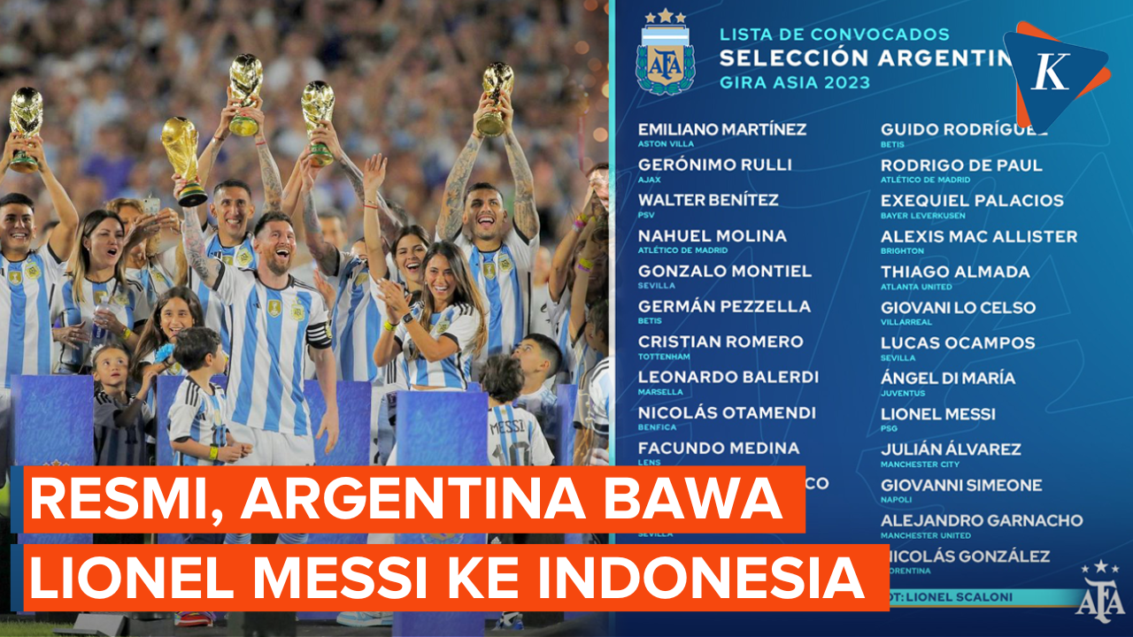 Lionel Messi Masuk Skuad Argentina yang Akan Datang ke Indonesia