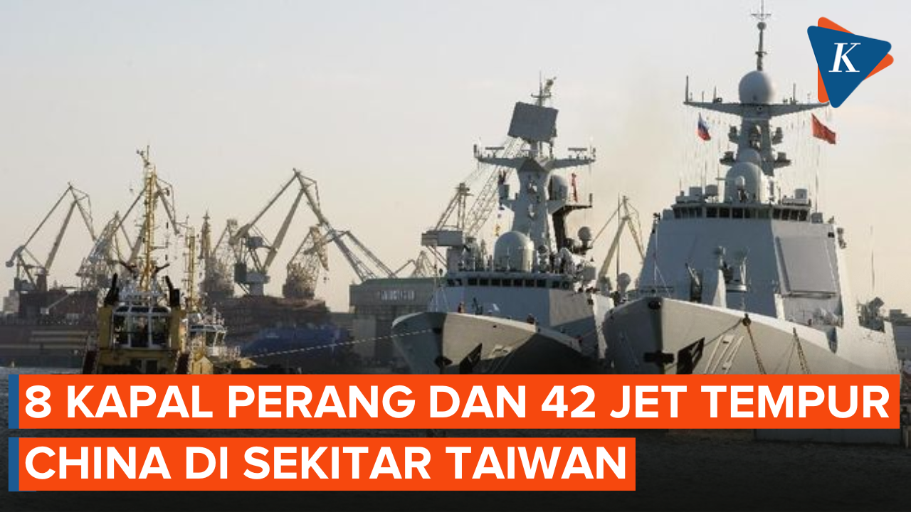 Taiwan Deteksi 8 Kapal Perang dan 42 Jet Tempur China di Sekitar Pulau, Beijing Unjuk Taring?