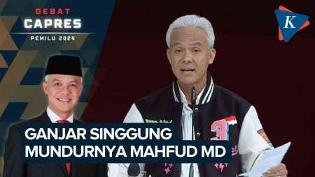 Ganjar Singgung soal Mahfud MD Mundur dari Menko Polhukam Saat Debat Capres