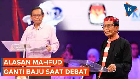 Mahfud MD Ganti Kostum Saat Debat Cawapres, Ada Apa?