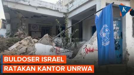 Buldoser Israel Ratakan Kantor UNRWA di Tepi Barat