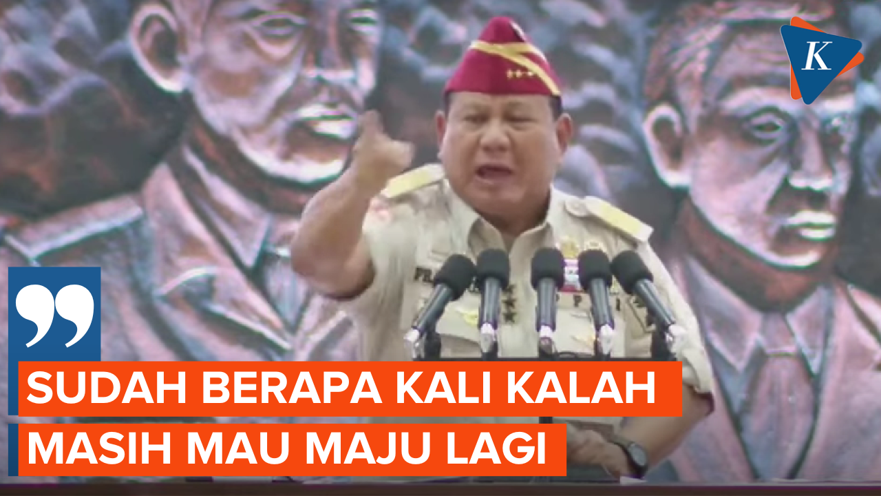 Curhatan Prabowo, Kerap Diejek Tak Kapok 