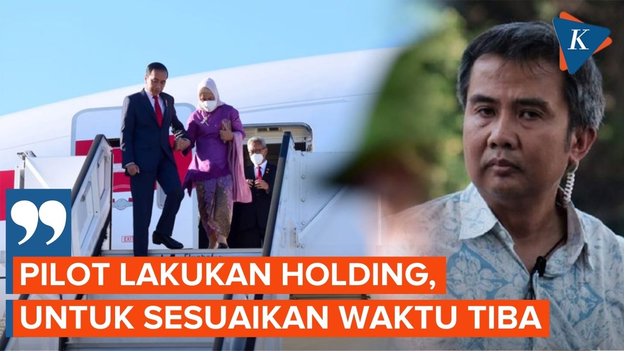 Penjelasan Istana soal Viralnya Pesawat Jokowi Berputar 360 Derajat