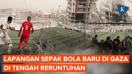 Potret Warga Gaza Main Sepak Bola, "Hiburan Kecil" di Tengah Duka Genosida Israel
