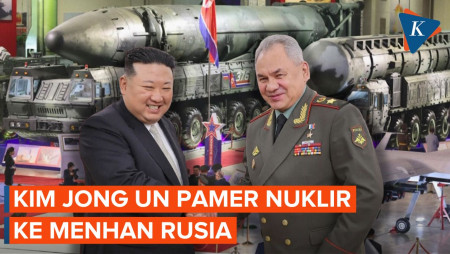 Kim Jong Un Pamer Senjata Nuklirnya ke Menhan Rusia