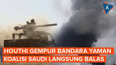Dua Rudal Houthi Hantam Bandara Aden Yaman, Koalisi Saudi Balas Serangan