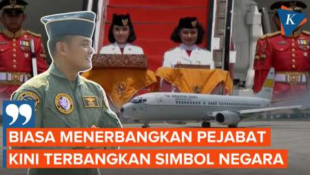 Cerita Pilot TNI AU yang Bawa Bendera Pusaka dan Teks Proklamasi ke IKN