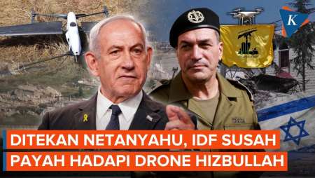 Israel Kewalahan Tangkis Gempuran Drone Hizbullah, Netanyahu Minta Intensifkan Serangan Ke Lebanon