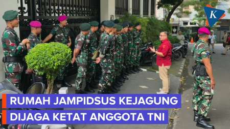 Penampakan Rumah Jampidsus Febrie Adriansyah Dijaga Ketat Anggota TNI
