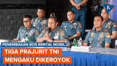 Tiga Prajurit TNI AL Mengaku Dikeroyok Sebelum Penembakan Bos Rental Mobil