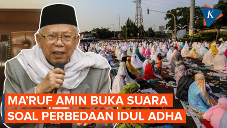 Ada Perbedaan Waktu Perayaan Idul Adha, Ini Komentar Maruf Amin