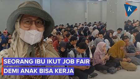 Seorang Ibu Rela Berburu Lowongan Di Job Fair Demi Bantu Anak Dapat Kerja 