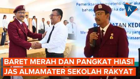 Jas Almamater Sekolah Rakyat, Dominasi Merah, Berbaret dan Berpangkat!