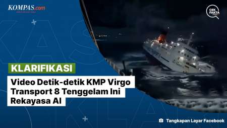 [KLARIFIKASI] Video Detik-detik KMP Virgo Transport 8 Tenggelam Ini Rekayasa AI