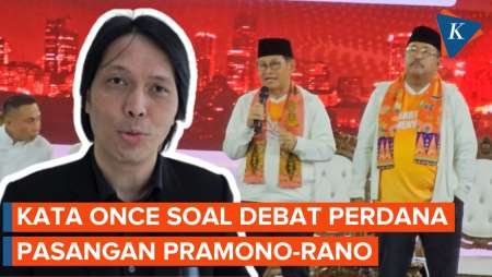 Penilaian Once soal Penampilan Pramono-Rano di Debat Pertama