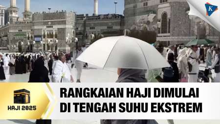 Penampakan Suasana Ibadah Haji, Suhu Ekstrem Lebih dari 45 Derajat Celcius