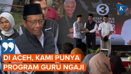 Kampanye Hari Pertama di Sabang, Mahfud Janji Sejahterakan Guru Agama