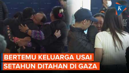 Momen Haru Sandera asal Thailand Bertemu Keluarga Usai Setahun Ditahan di Gaza