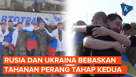 Momen Pembebasan Tahanan Perang Rusia dan Ukraina Tahap Kedua