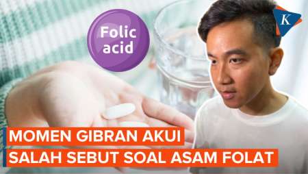 Momen Gibran Ungkit Salah Sebut Asam Folat Jadi Asam Sulfat