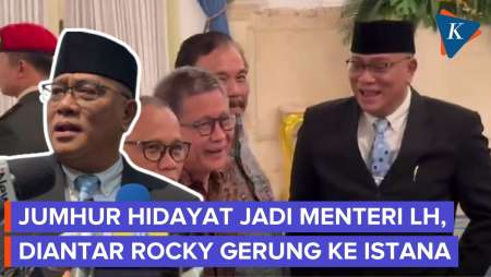 Jumhur Hidayat Dilantik Jadi Menteri Lingkungan Hidup, Diantar Rocky Gerung ke Istana