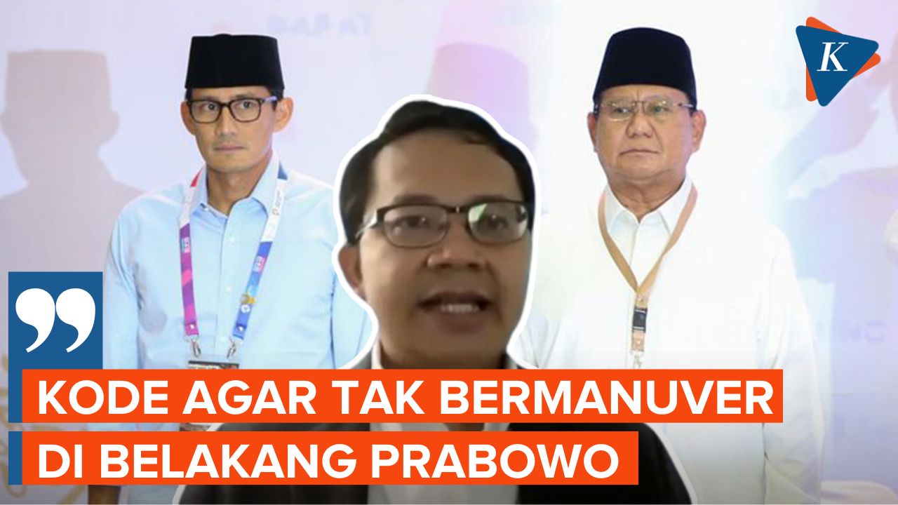 Sindiran Prabowo Dinilai Kode Keras untuk Sandiaga Tak Main Dua Kaki