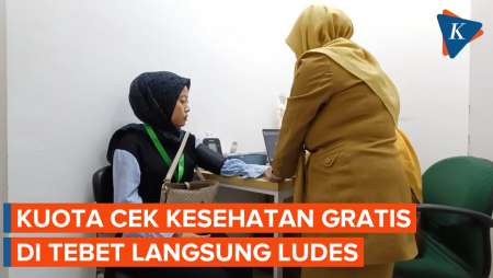 Antusiasme Warga Cek Kesehatan Gratis  di Tebet, Kuota Langsung Habis 