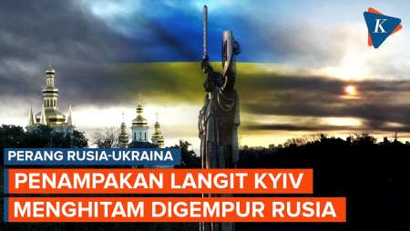 Drone dan Rudal Rusia Gempur Ukraina, Langit Kyiv Menghitam