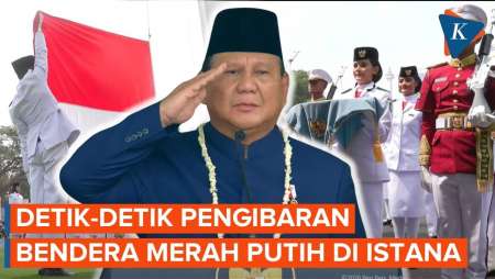 Detik-detik Pengibaran Bendera Merah Putih Di Upacara HUT Ke-81 Indonesia Tahun 2026