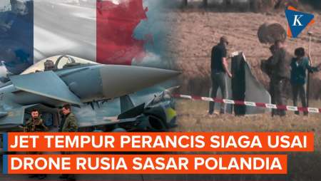 Jet Tempur Perancis Siaga! Usai Drone Rusia Masuk Wilayah Polandia