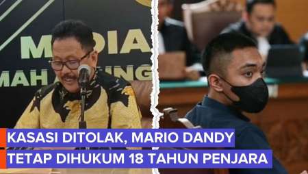 MA Tolak Kasasi, Mario Dandy Tetap Dihukum 18 Tahun Penjara