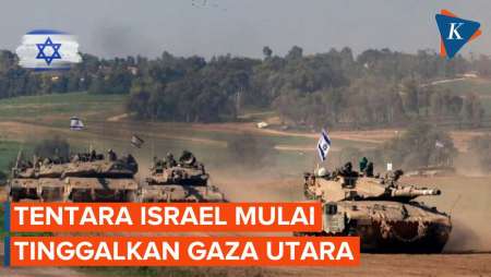 Penampakan Gaza Utara, Pasukan Israel Ditarik Mundur dan Tank-tank Dipindahkan