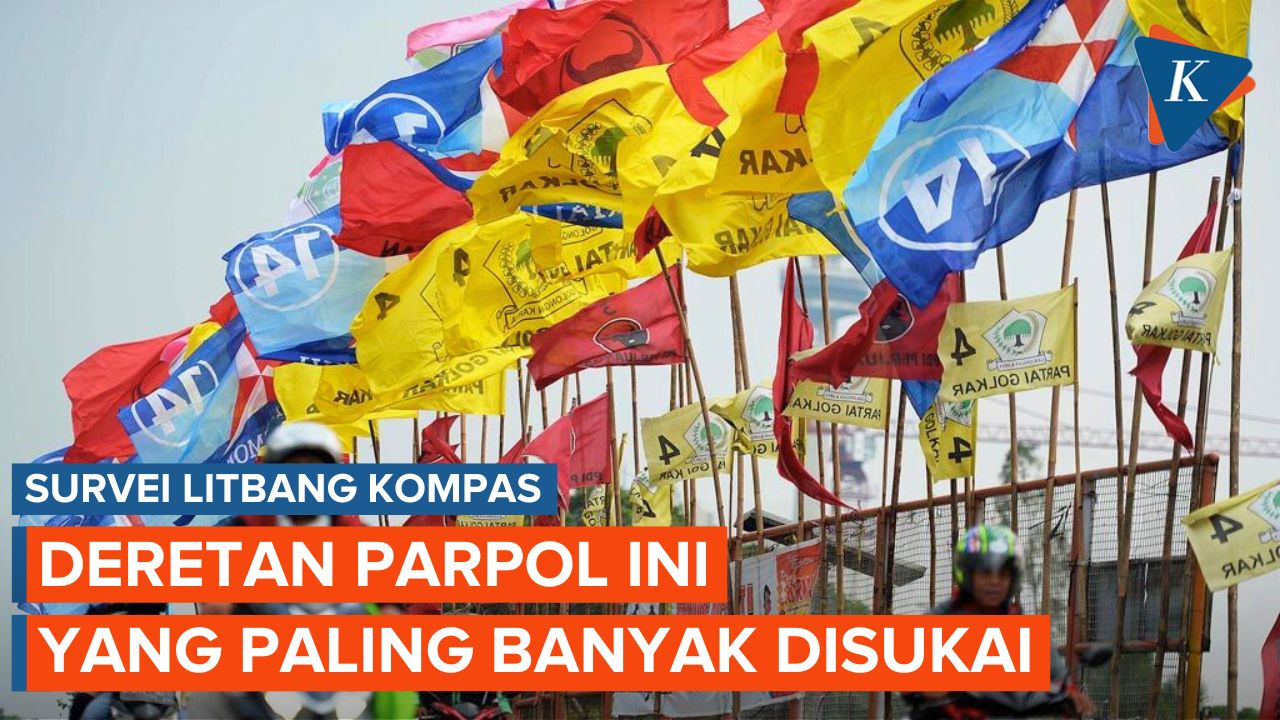 Survei Litbang Kompas: Demokrat, Golkar, Perindo, Nasdem Jadi Partai Paling Disukai