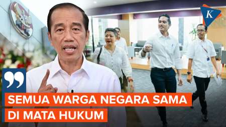 Kaesang Datangi KPK, Jokowi: Semua Sama di Mata Hukum