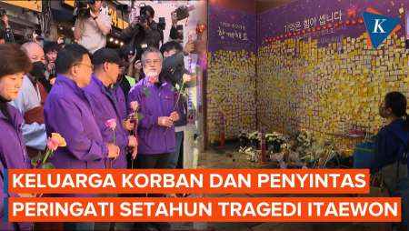 Warga Seoul Peringati Satu Tahun Tragedi Itaewon