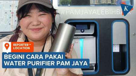 Mencoba Minum dari Water Purifier PAM Jaya, Ada Air Dingin dan Soda