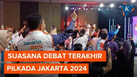 Suasana Debat Terakhir Pilkada Jakarta 2024, Riuh Dukungan Suporter 