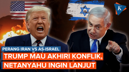 AS-Israel Berselisih, Trump Ingin Perang Usai Tapi Netanyahu Lanjut Gempur Iran