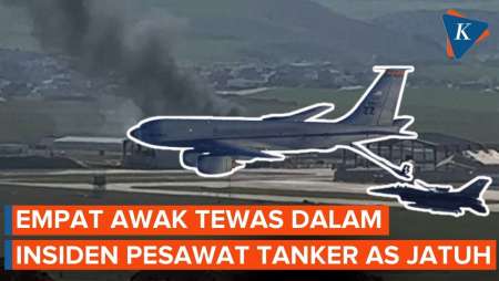 Empat Awak Tewas Usai Pesawat Tanker Militer AS Jatuh Di Irak