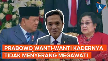 Prabowo Minta Kader Gerindra Jangan Serang Pribadi Megawati