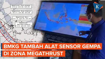 Hadapi Ancaman Gempa Megathrust, BMKG: 530-an Unit Alat Sensor Terpasang