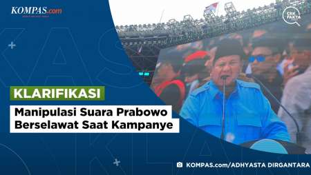 [Klarifikasi] Manipulasi Suara Prabowo Berselawat Saat Kampanye