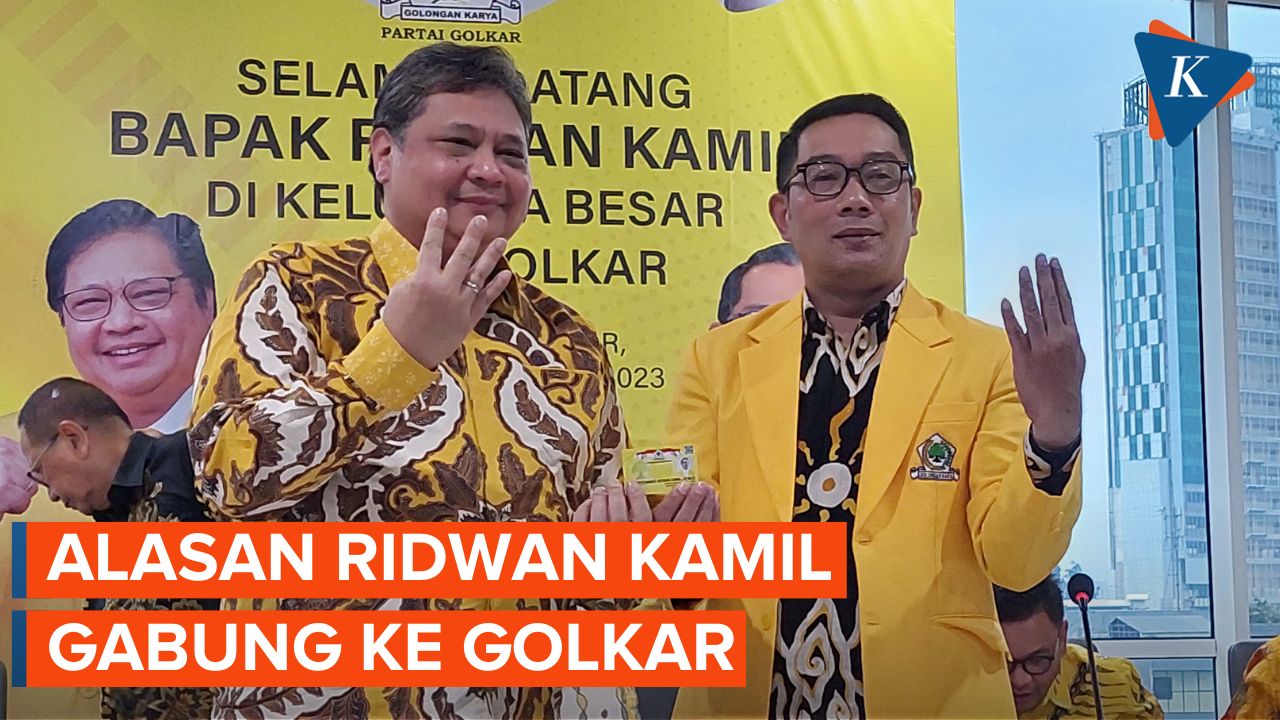 Ridwan Kamil Ungkap Alasan Gabung Ke Partai Golkar